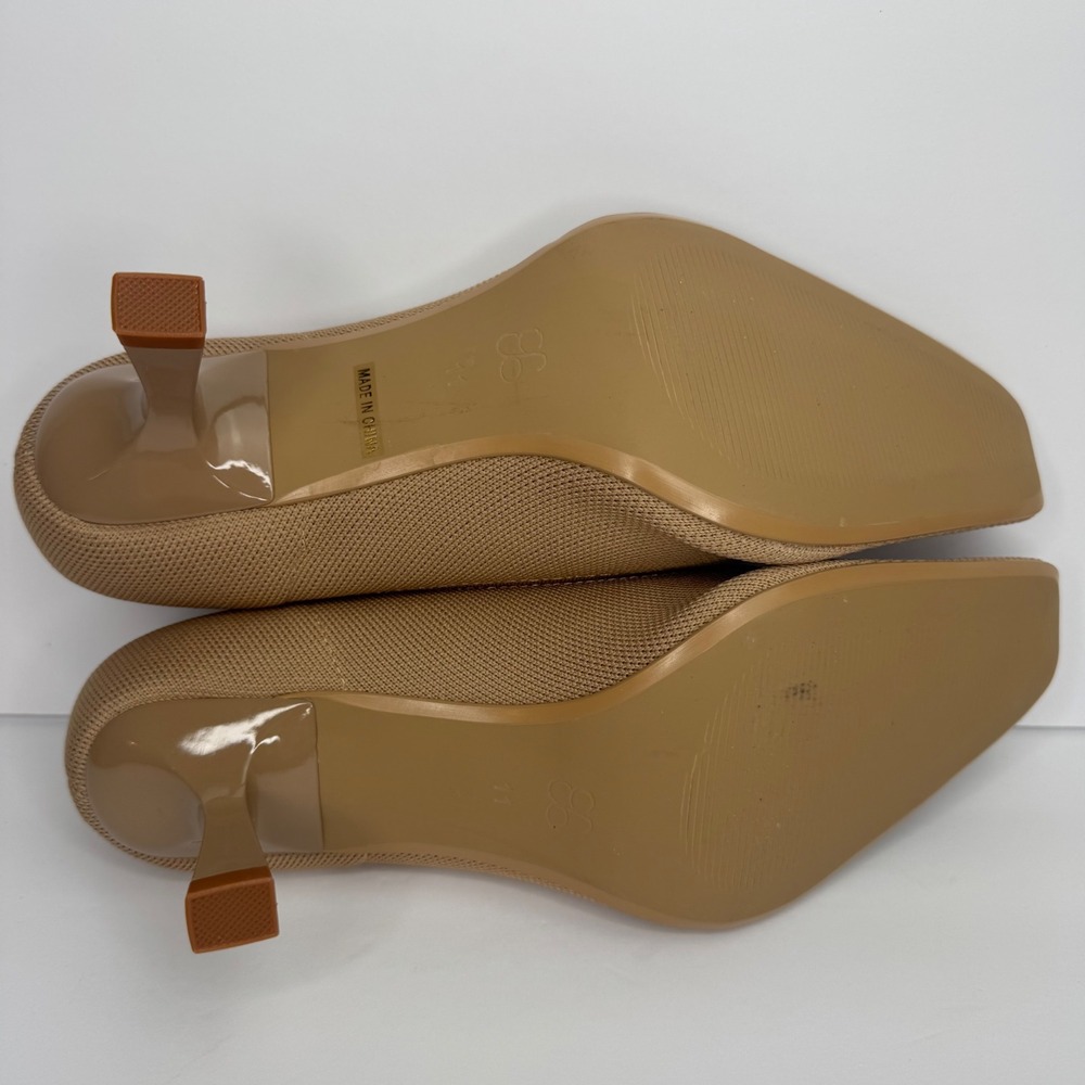 Cosy Island RefinEdge Square Toe Heels Pumps Size 11 Apricot Tan‎ Classic Classy - Picture 8 of 9
